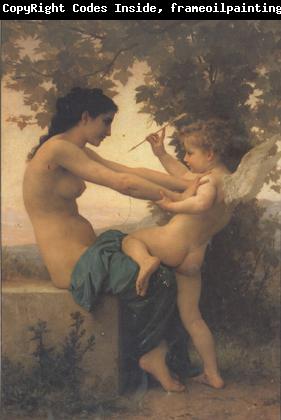 Adolphe William Bouguereau Young Girl Defending Herself against Eros (mk26)